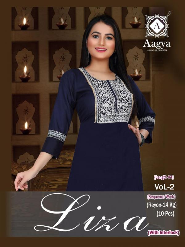 Aagya Lizza Vol 2 Rayon unique Look Like Collection